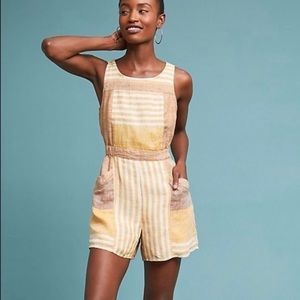 Anthropologie yellow romper. US size 2.
